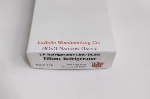 LaBelle Woodworking Co. HOn3-116 HOn3 UP Line DL&G Tiffany Refrigerator Car Kit