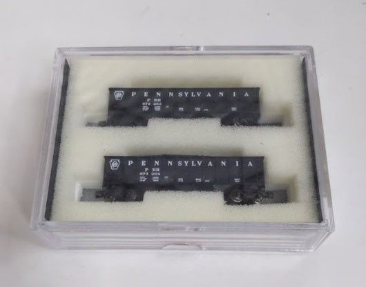 Full Throttle FT5009-2 Z Scale Pennsylvania Open 40' Ribbed 70-Ton Hopper