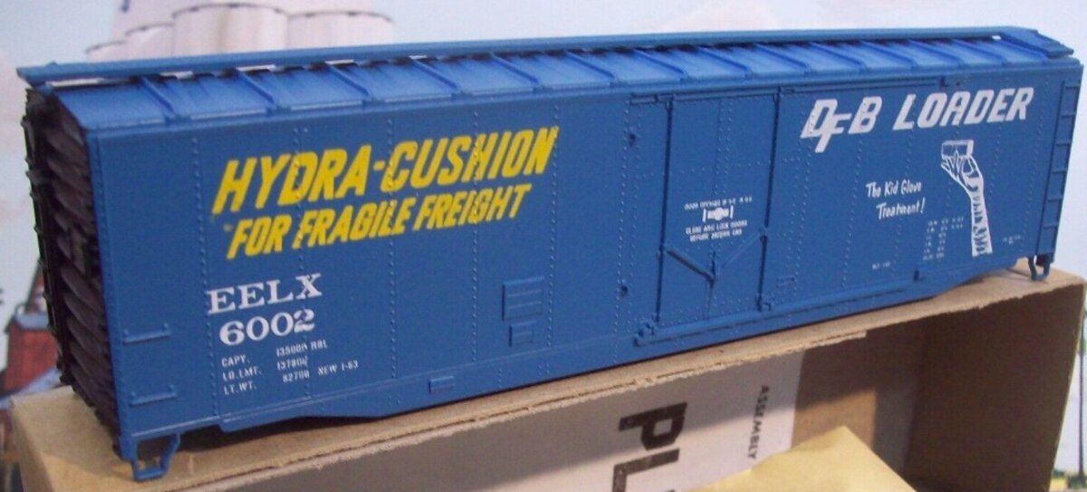 Athearn 5277 HO Felix Evans Equipment 50 Ft PD Box Hydra-Cushion Car #6002 Kit