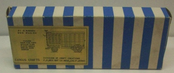 Circus Craft CW-23 HO Al G Barnes Dog Wagon Wood Kit