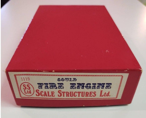 Scale Structures 1119 HO Gould Fire Engine Craftsman Kit