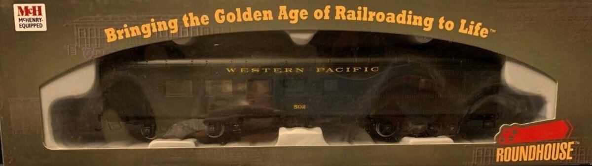 Roundhouse 86576 HO Western Pacific Arch-Roof Dining Car # 502