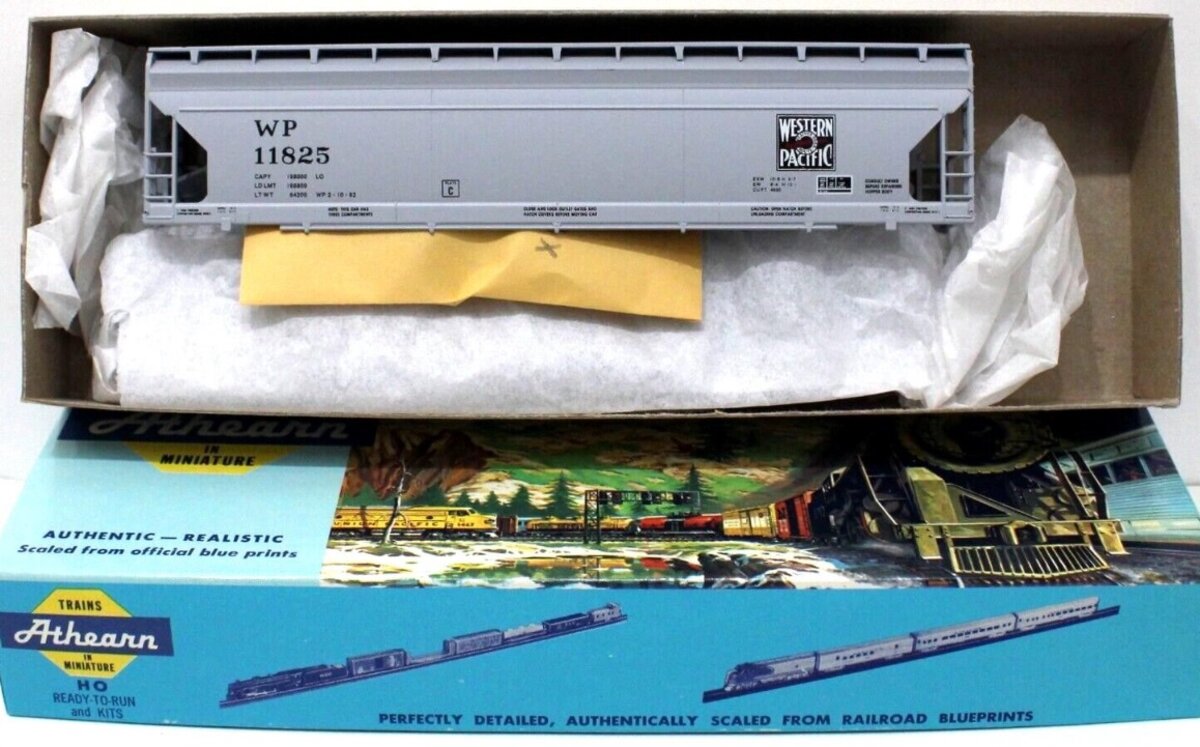 Athearn 1411-1 HO Western Pacific 55' ACF Center-Flow Hopper #11825 Kit