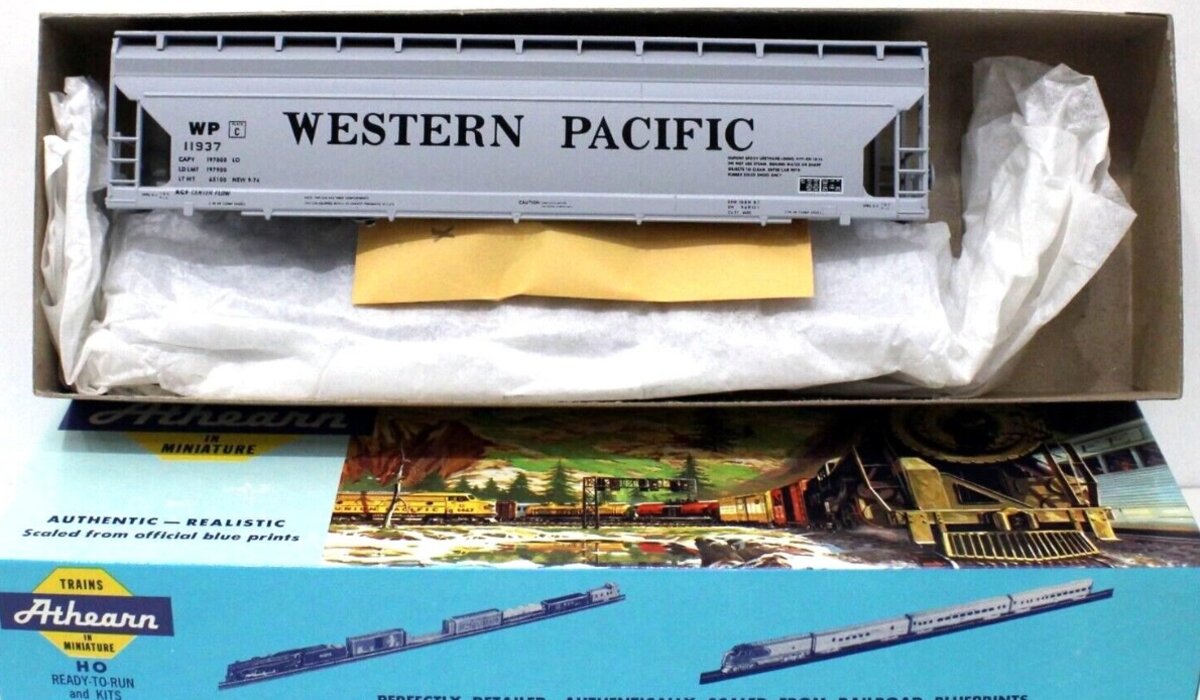Athearn 2323-1 HO Bev-Bel Western Pacific 55' ACF Center Flow Hopper # 11937 Kit
