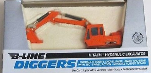 Bachmann 99-9562 1:87 B-Line Diggers Hitachi Hydraulic Excavator