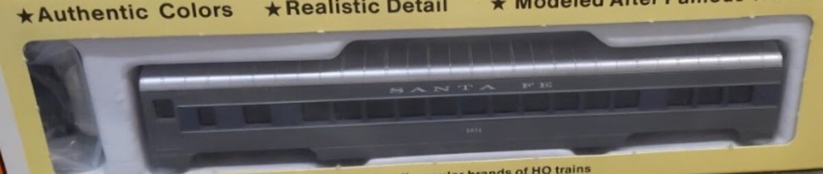 Con-Cor 0001-00900D HO Santa Fe 72 Ft Passenger Car Coach # 3074 Kit