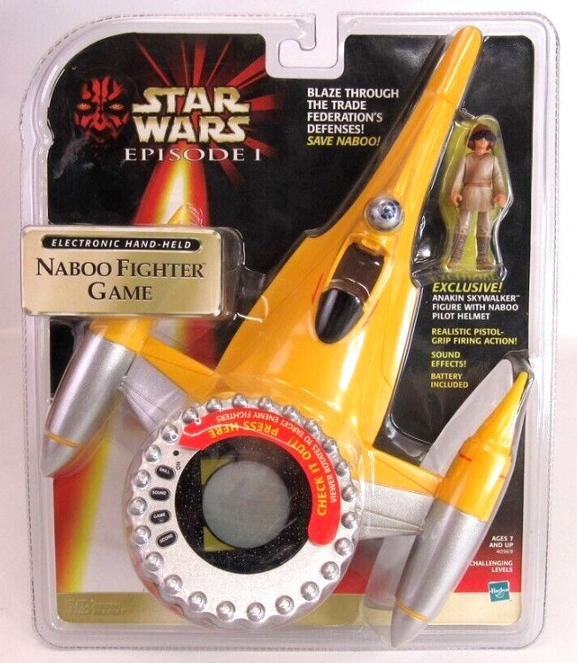 Hasbro 40969 Naboo Fighter Game Electronic Hand-Held W/Figure