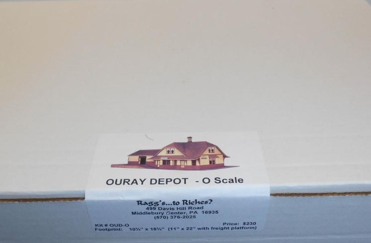 Raggs to Riches OUD-O O Scale Ouray Depot Craftsman Kit
