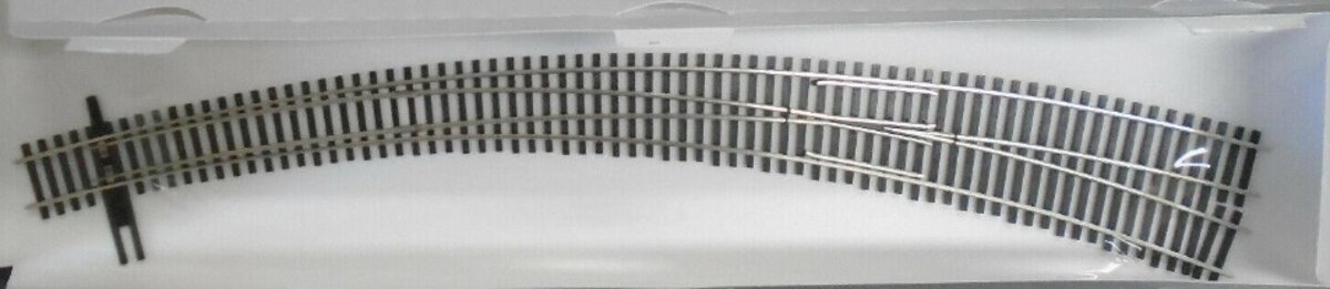 Shinohara Track HO Code 83 # 8 Curved Right Hand Switch