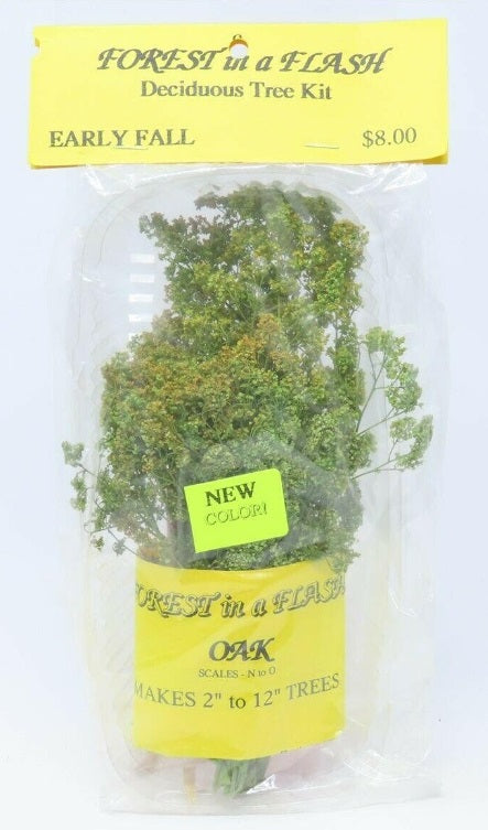Forest In A Flash 0008 N to O Scale Oak Makes 2" to 12" Early Fall Kit