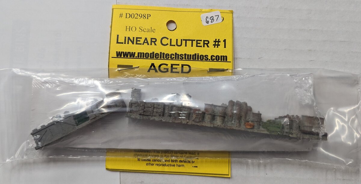 Model Tech Studios Model Tech D0298P HO Linear Clutter #1 (Set of 2)
