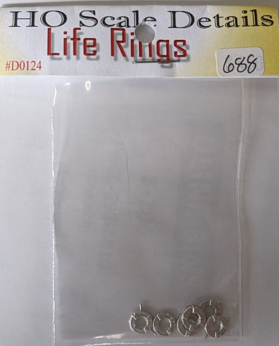 Model Tech Studios D0124 HO Life Rings (Pack of 6)