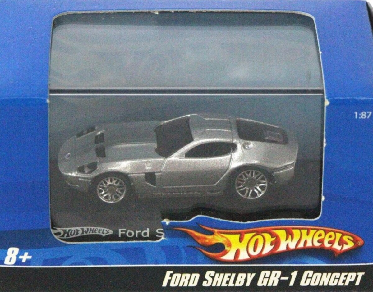 Hot Wheels L7178 1:87 Silver Ford Shelby GR-1 Concept