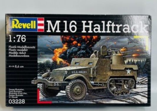 Revell of Germany 03228 1:76 M16 Halftrack USA 4862113 Plastic Model Kit