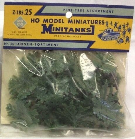Roco Z-185.25 HO Minitanks Pine Tree Assortment