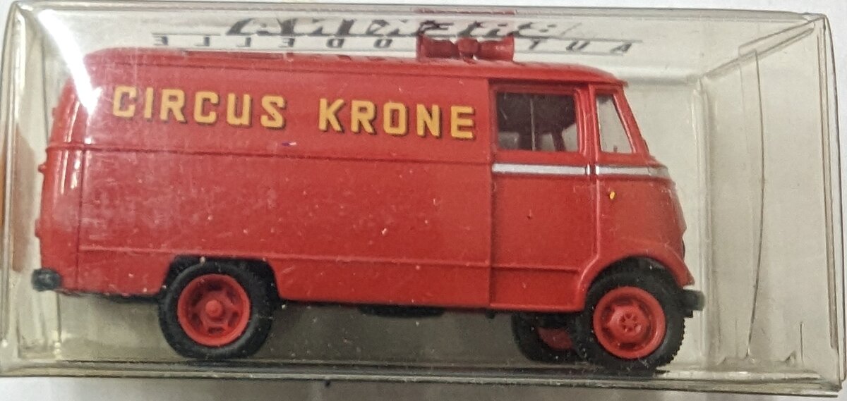 Brekina Automodelle 36002 HO Mercedes Benz Circus Krone Announcement Bus