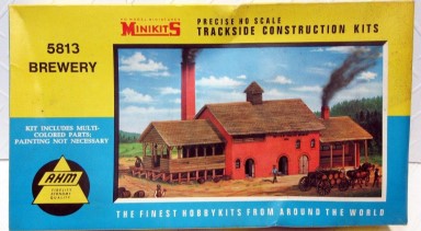 Minikits 5813 HO Minikits Trackside Construction Brewery Building Kit