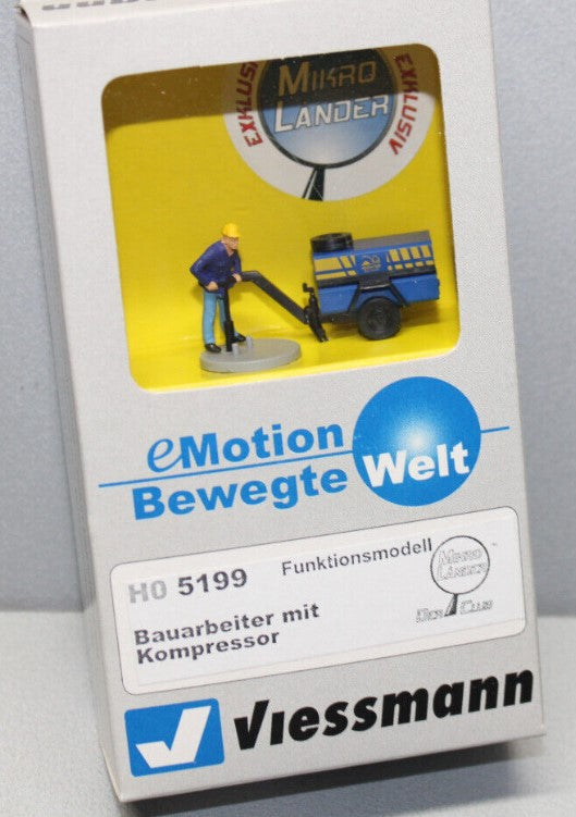 Viessmann 5199 HO Construction Worker w/Compressor