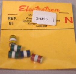 Electrotren 81 N Scale Barrel Cargo for Wagons (Pack of 5)
