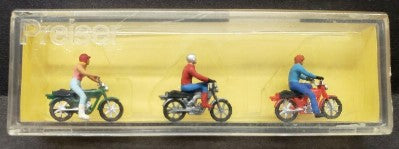 Preiser 126 HO Three Motorcycle Riders