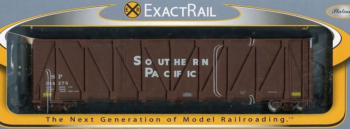 ExactRail EP-80101-7 HO SP Gunderson Composite Side Wood Chip Car #354275