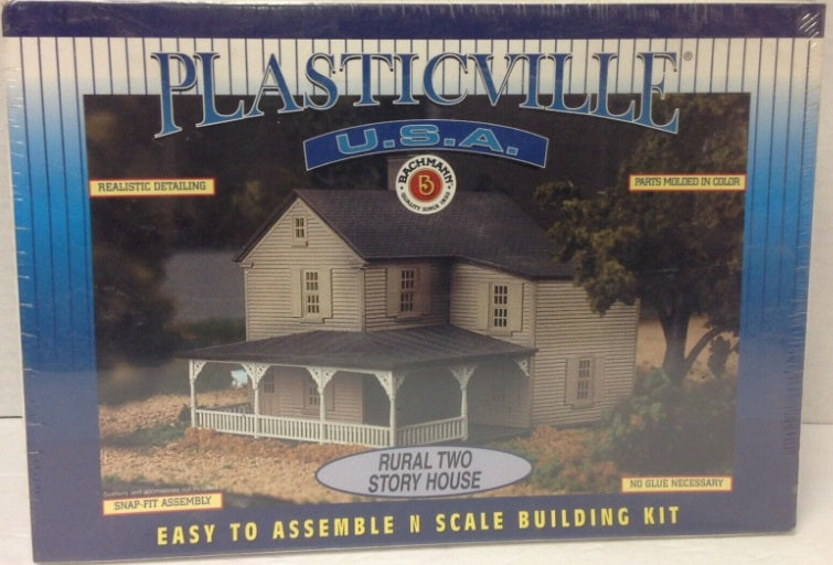 Bachmann 45853 N Plasticville Rural Two Story House Kit