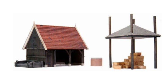 Artitec Models 10.188 HO Shed With Accessories Kit