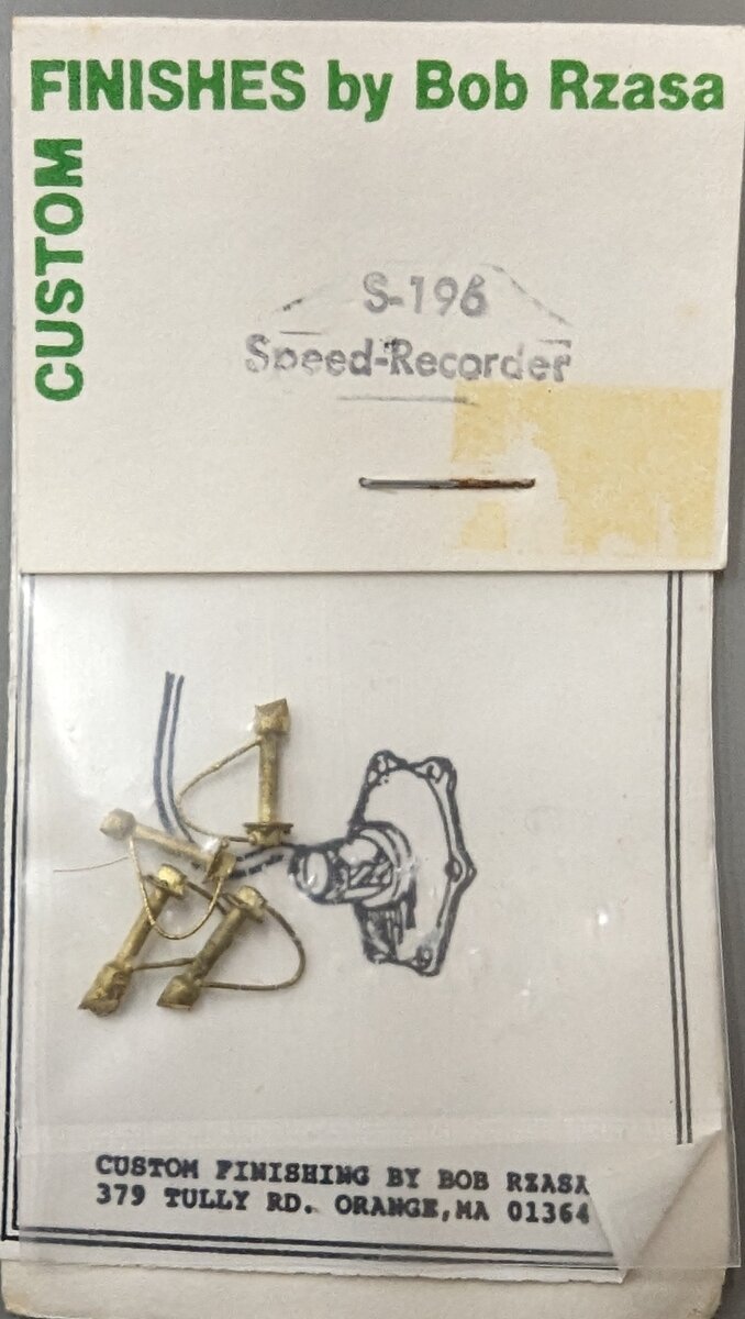 Custom Finishing S-196 HO Speed Recorder (Pack of 4)