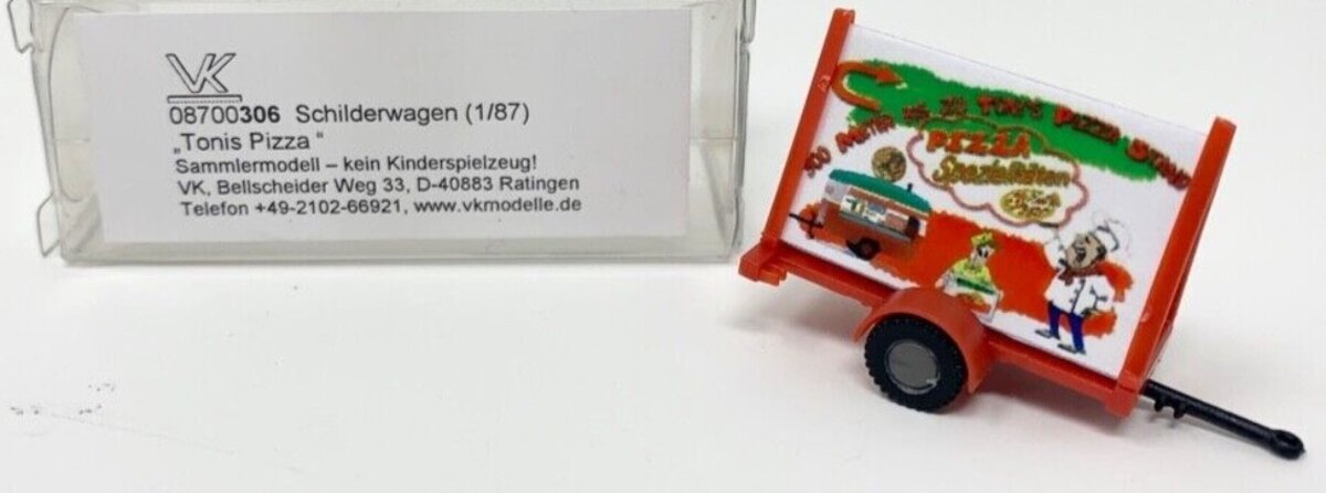 VK-Modelle 306 HO Tonis Pizza Trailer Advertising Street Food