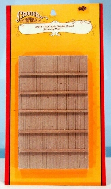Chooch Enterprises Inc 7013 HO Outside Braced Retaining Wall