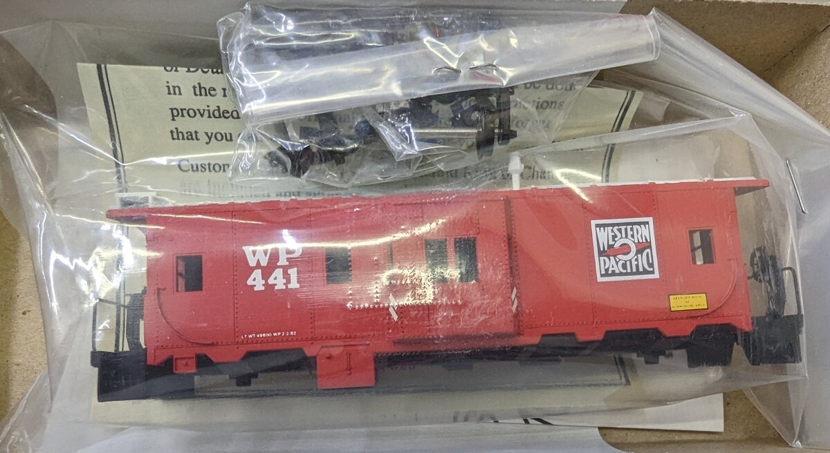 MPS Custom Models 6009 HO Western Pacific Bay Window Caboose #441