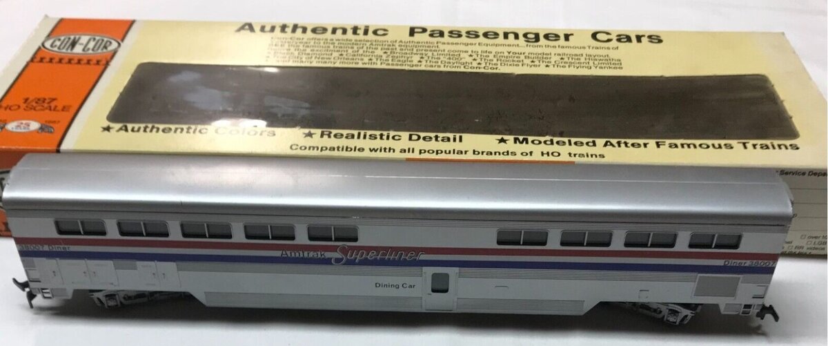 Con-Cor 0001-000812 HO Amtrak Superliner Dining Car Phase III Kit