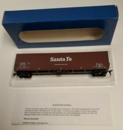 E&C Shops 0102 HO Santa Fe 62' Woodchip Hopper Smooth Side Car # 165733 Kit