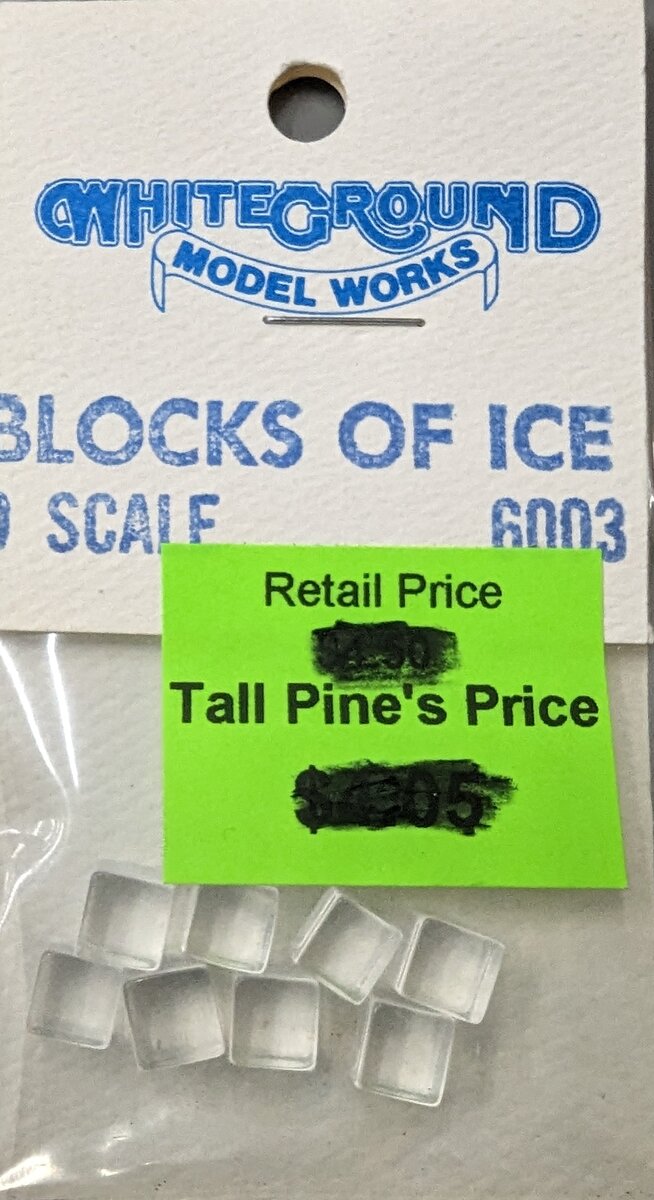 Whiteground Modelworks 6003 O Scale Blocks of Ice (Pack of 8)
