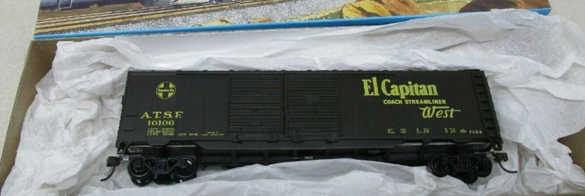 Athearn 2908L HO Santa Fe El Capitan Map 50' Boxcar #10106 Kit
