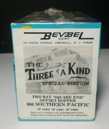Athearn 960 HO Southern Pacific 2-Bay Square End Offset Hopper (Set of 3)