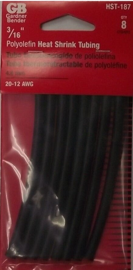 Gardner Bender HST-187 20-21 AWG Heat Shrink Tubing (Pack of 8)