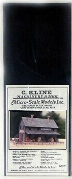 Micro-Scale Models 462 HO C. Kline Machinery & Tool Building Kit