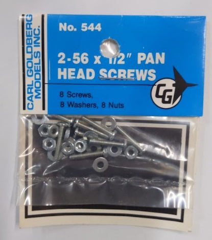 Carl Goldberg Models 544 8 Screws/8 Washers/8 Nuts