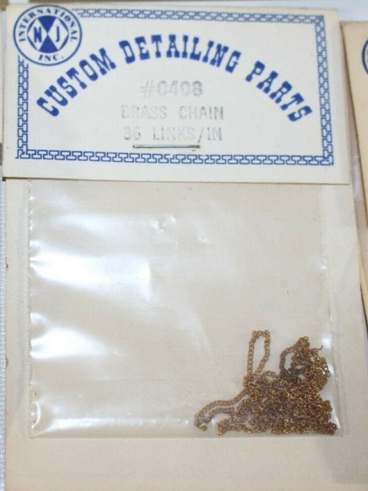 NJ International 0408 N Brass Chain 36 Links In