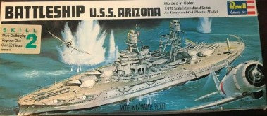 Revell H-482 1/720 Battleship U.S.S Arizona Plastic Model Kit