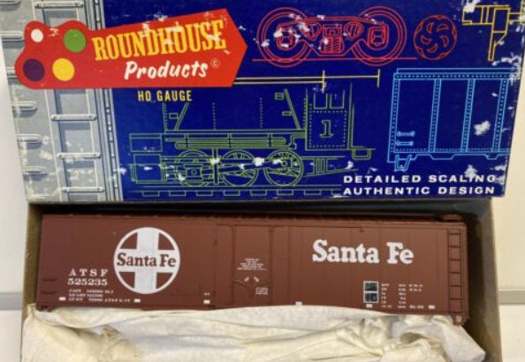 Roundhouse 1273 HO Santa Fe 50'''' Plug Door Box Car Kit