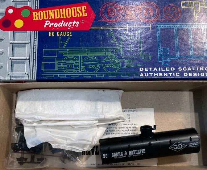 Roundhouse 3109 HO Scale Gorre & Daphetid 26' Tank Car Kit