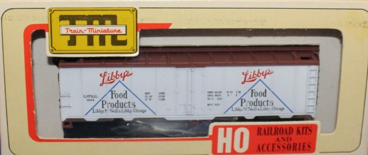Train Miniature 8075 HO Libby's Food Products Refrigerator Car Kit