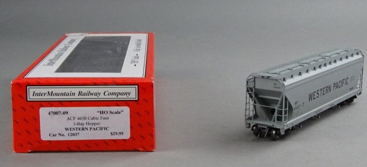 InterMountain 47007-09 HO Western Pacific ACF 4650 Cu Ft 3-Bay Hopper Car #12037