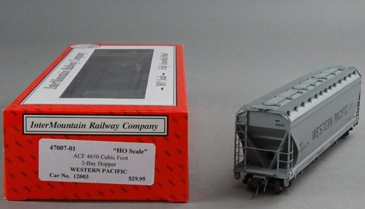 InterMountain 47007-01 HO Western Pacific ACF 4650 Cu Ft 3-Bay Hopper Car #12003