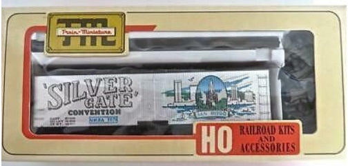 Train Miniature 1974 HO Silver Gate Convention Box Car Kit