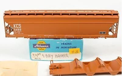Athearn 5499 HO Kansas City Southern 55' ACF Center Flow Covered Hopper Kit
