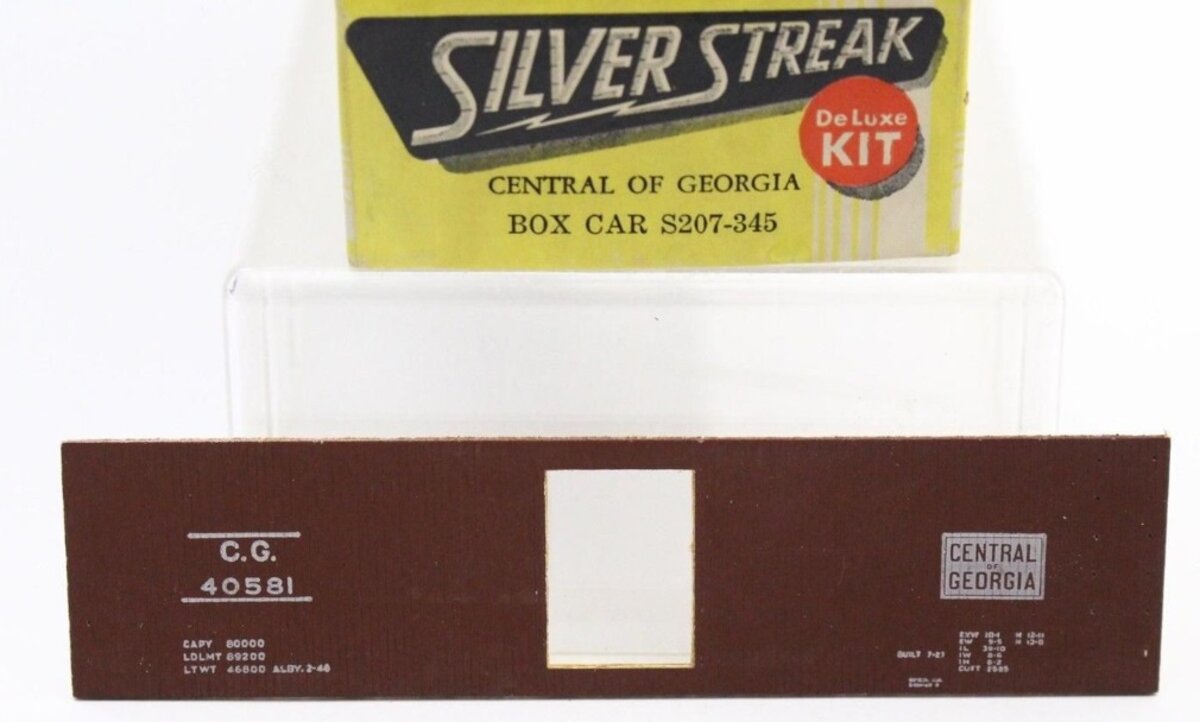 Silver Streak S207-345 HO Central Georgia Box Car Kit