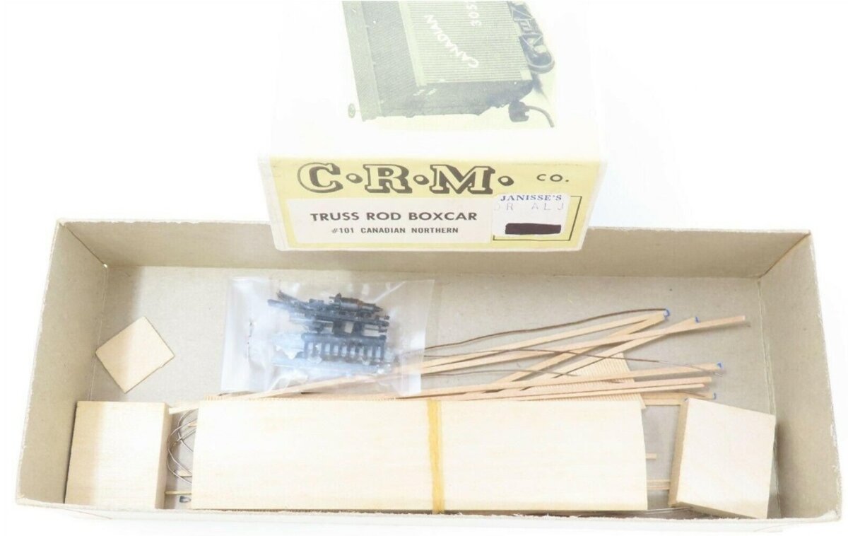 Canadian Railway Model Co. 101HOCanadian Northern Truss Rod Boxcar Craftsman Kit